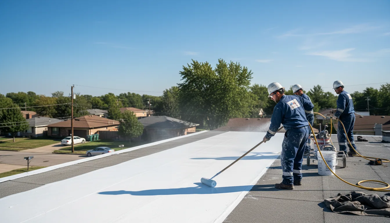 Commercial roof coating in Greenfield, IA near me